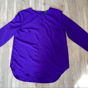 Ralph Lauren Silk Long Sleeve Top